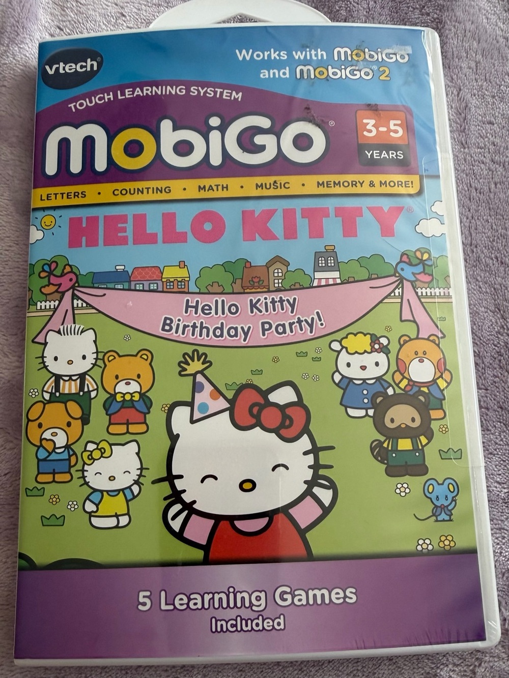 Hello Kitty Birthday Party – VTech MobiGo Game – Brand New Sealed – Ages 3–5